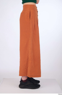 Zolzaya casual dressed leg lower body orange wide leg trousers…